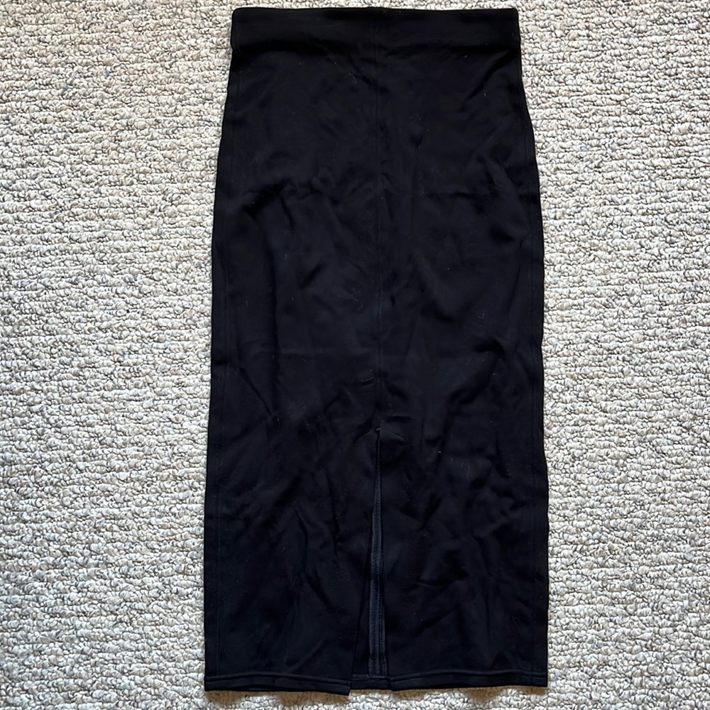 EUC thick Wilfred jersey knit midi skirt